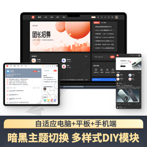 小米社区简仿版 电脑+手机端+自适应+暗黑切换(domi_mi)-1